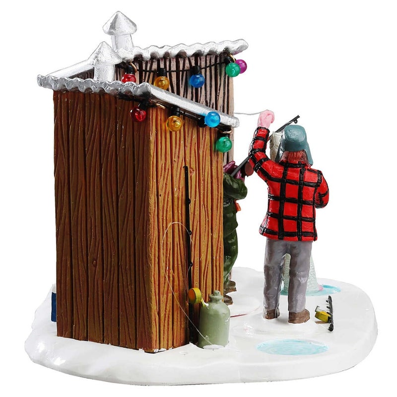 Lemax Inc Carole Towne Porcelain Friendly Competition Ice Fishing Holiday Display Figure - Image 4